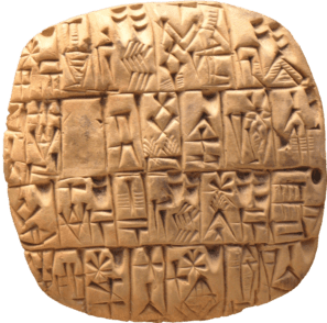 med na sumerských tabuľkách