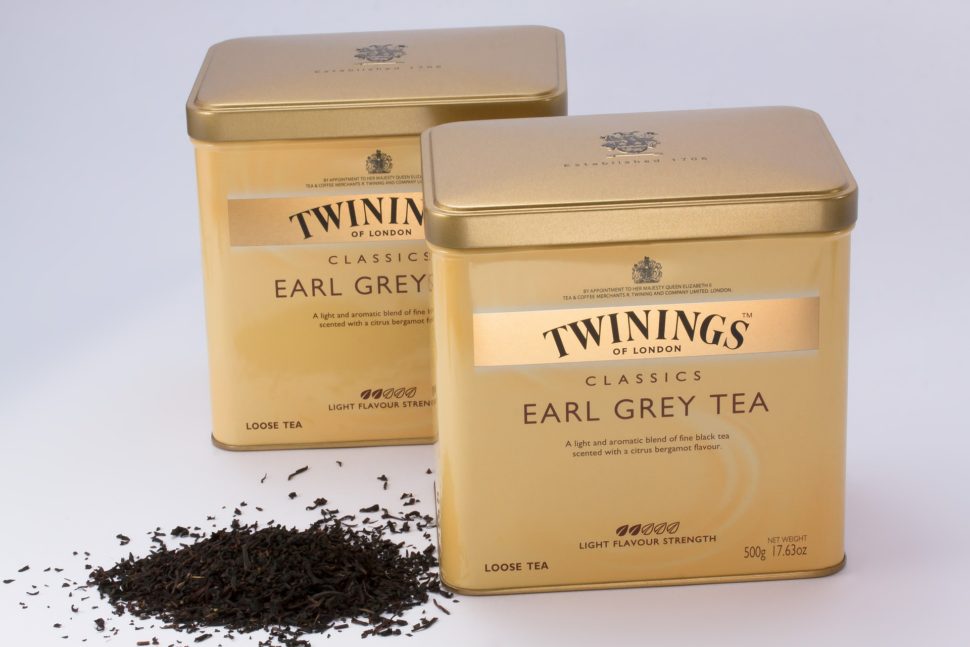 bergamotový olej a earl grey čaj