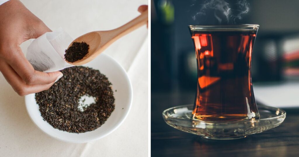 bergamotový olej a earl grey čaj
