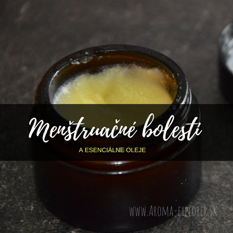 menštruačné bolesti a esenciálne oleje