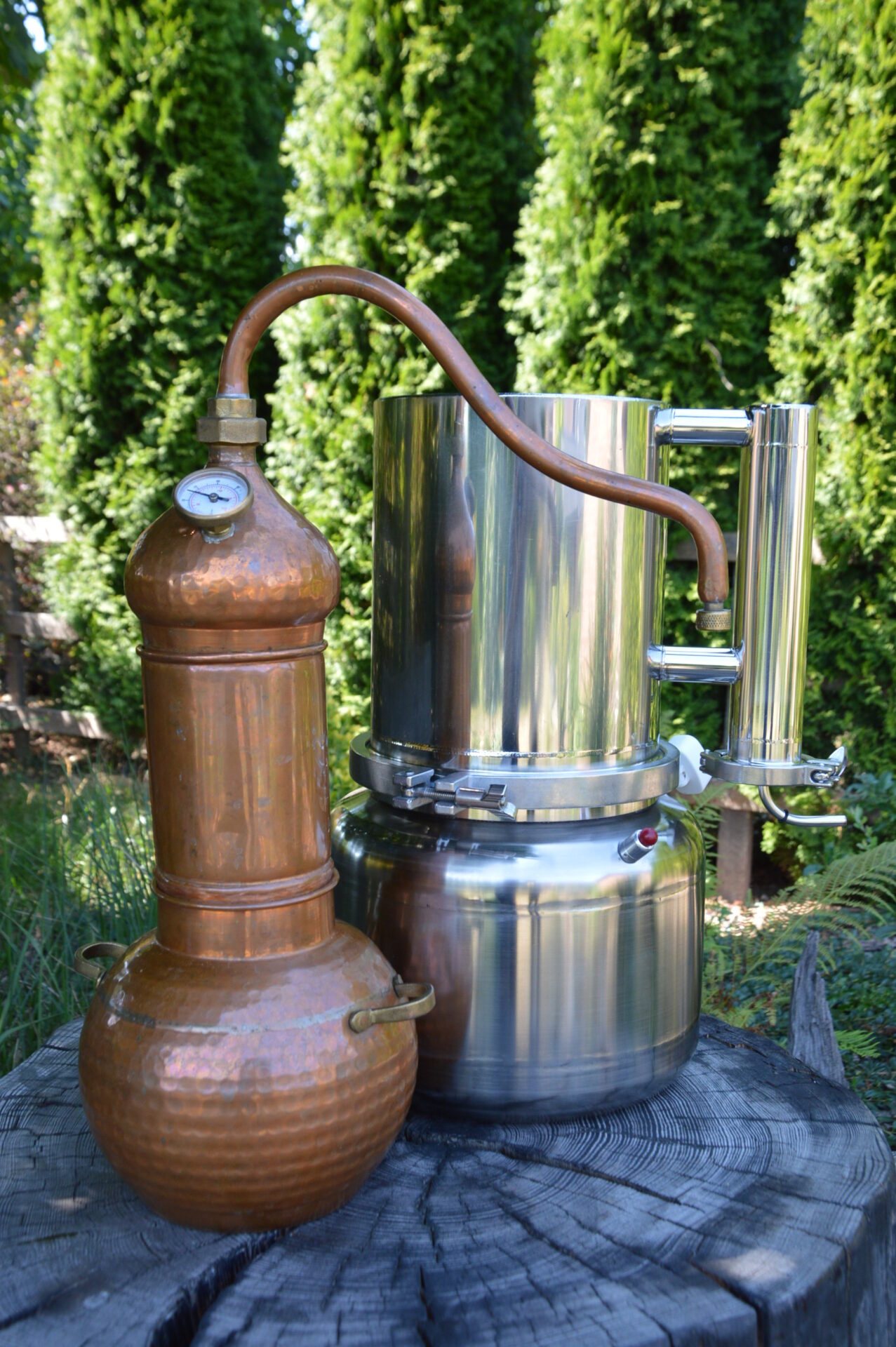 destilátor bylín - destilačná aparatúra